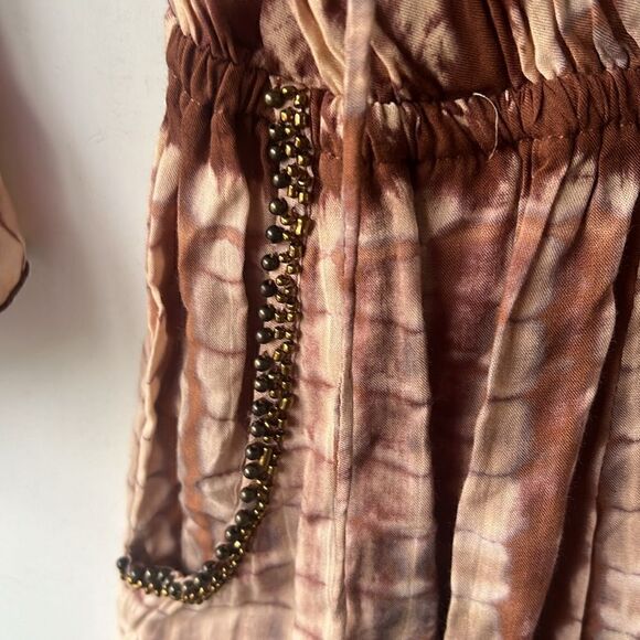 Brown Tye Dye Romper from KUSH - Size Small - BRAND NEW w Tags - Long Sleeve - Picture 5 of 6